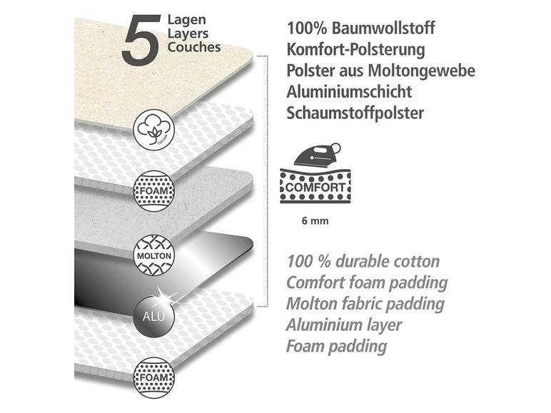 Wenko Bügeldecke »Air Comfort« Blitzbügler, dampfbügelgeeignet Osterangebot