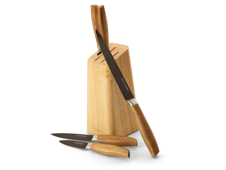 ECHTWERK Messerblock Set Classic - Black Edition, 6tlg Fabrikverkauf