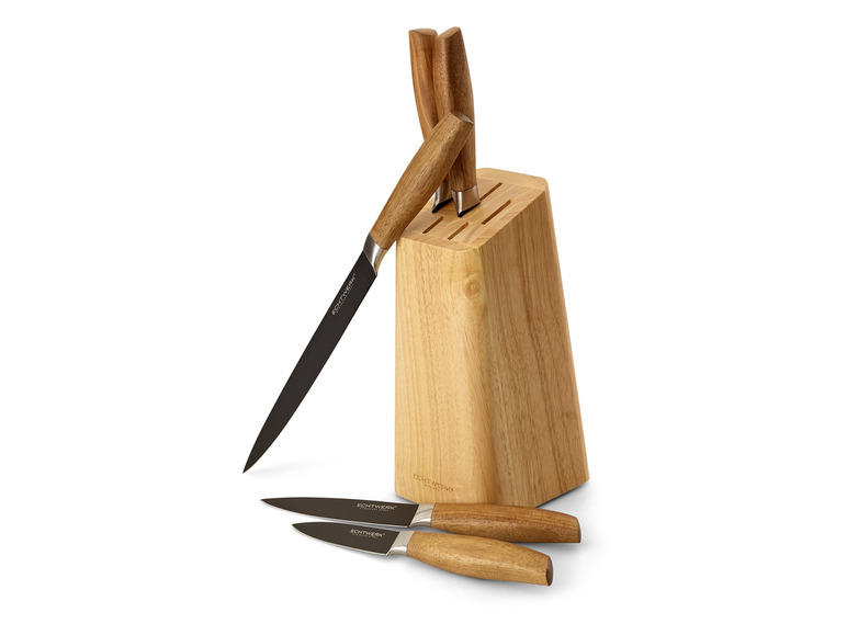 ECHTWERK Messerblock Set Classic - Black Edition, 6tlg Fabrikverkauf