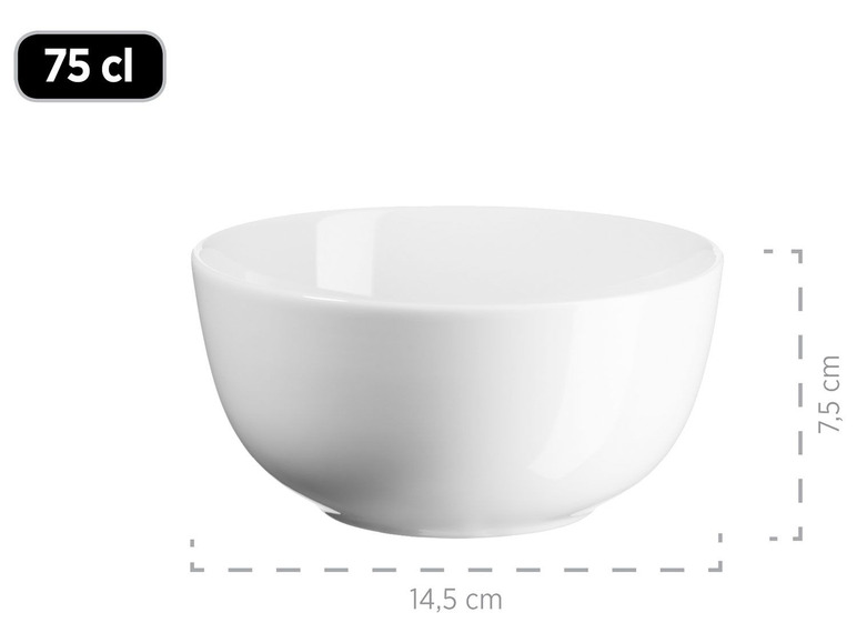 MÄSER Serie Barca, Frühstücks-Geschirr für 6 Personen, 18-tlg. Set, Porzellan Große Rabatte