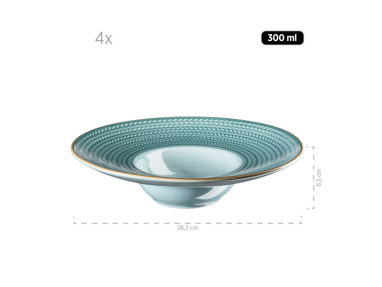 MÄSER Pastateller-Set »Prospero«, 4 Stück, handbemalt Räumungsverkauf