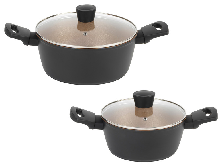 Russell Hobbs Aluminium Topf Opulence Collection Schwarz/Gold Tiefpreis
