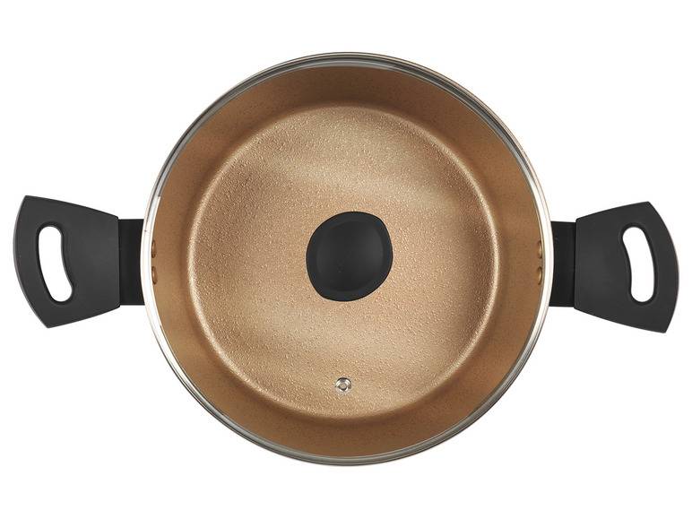 Russell Hobbs Aluminium Topf Opulence Collection Schwarz/Gold Tiefpreis