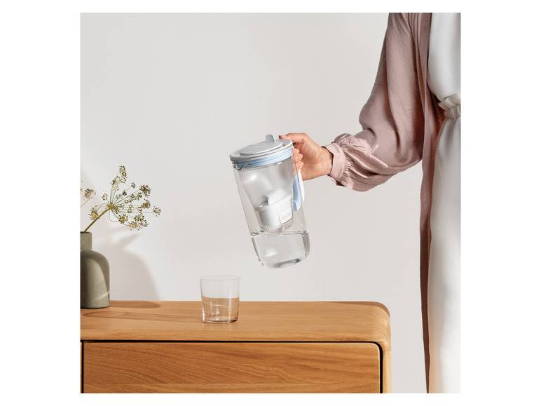 BRITA Glas hellblau inkl. 1x MAXTRA PRO ALL-IN-1 Filterkartusche Kostenloser Versand international