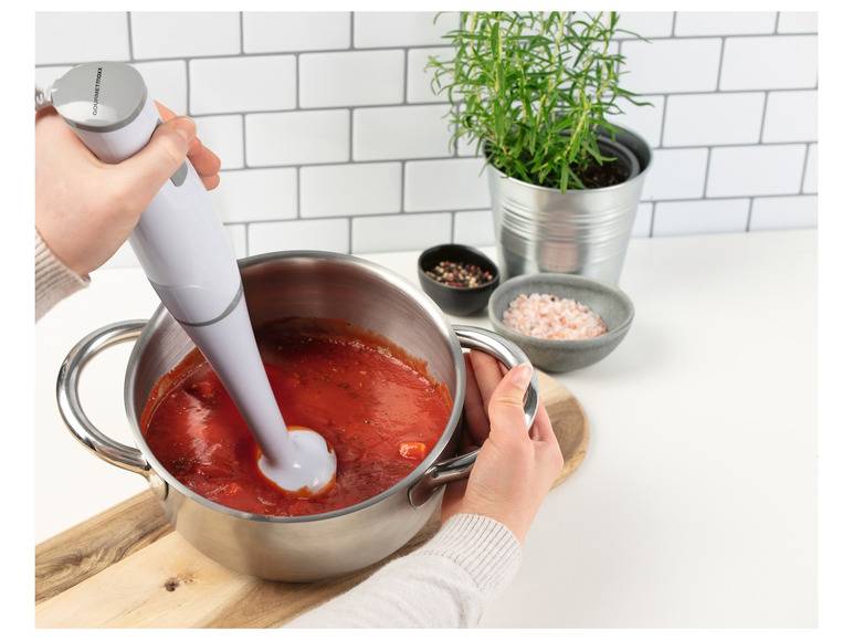 GOURMETmaxx Stabmixer 400 W weiß/grau 2025