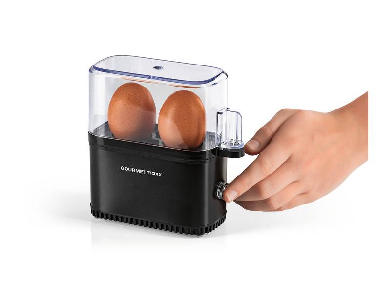 GOURMETmaxx Eierkocher Kompakt 2.0 250 W schwarz matt Letzte 3 Tage