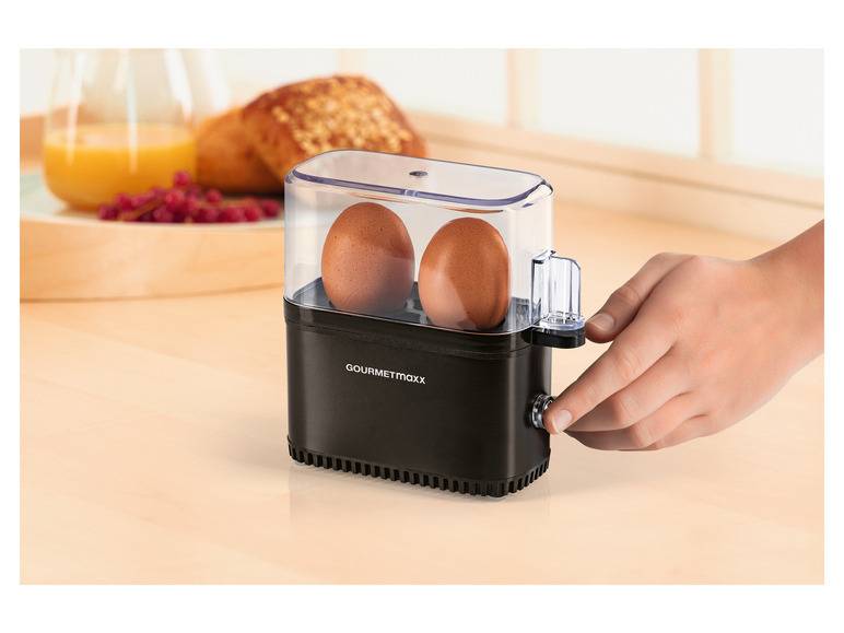 GOURMETmaxx Eierkocher Kompakt 2.0 250 W schwarz matt Letzte 3 Tage