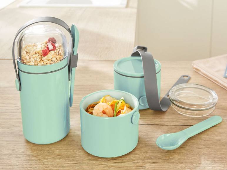 ERNESTO® To-Go-Boxen, mit Trageriemen Black Friday