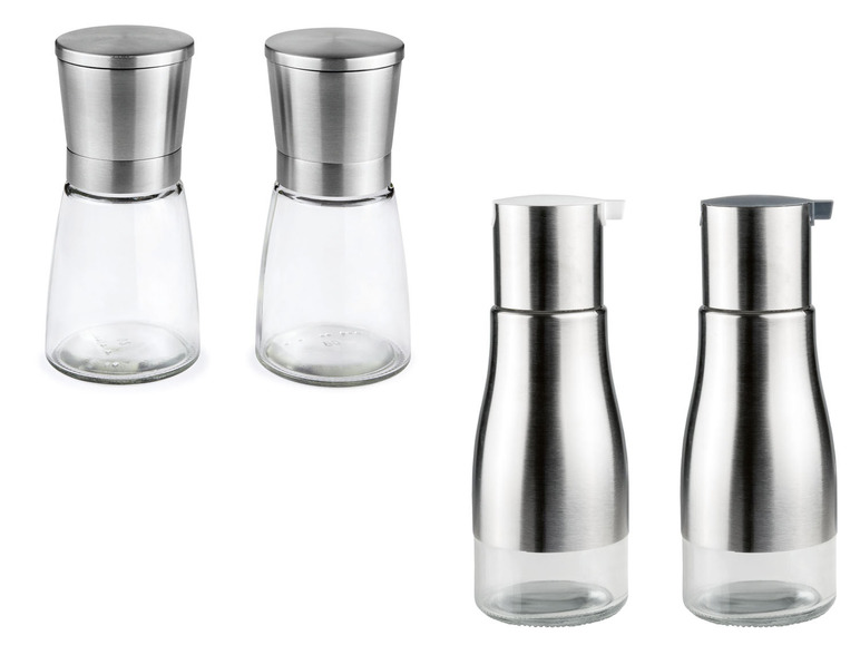 ERNESTO® Salz- und Pfeffermühle / Essig- und Öl-Spender, 2-teilig