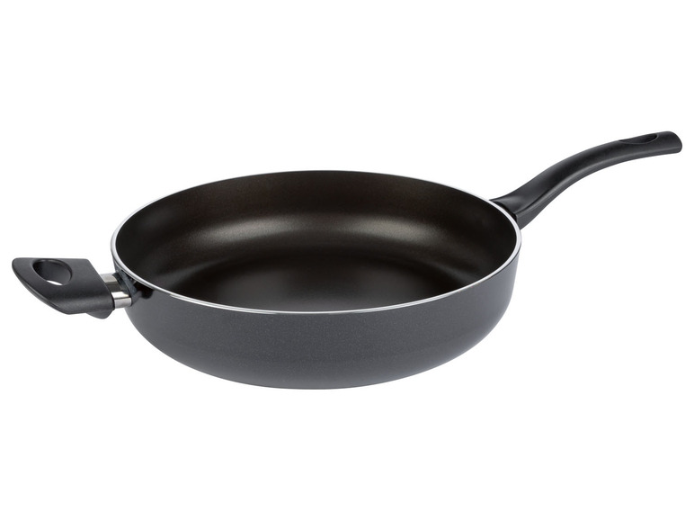 ERNESTO® Sauteuse »Alu Noir« 28 cm mit Gegengriff und Glasdeckel