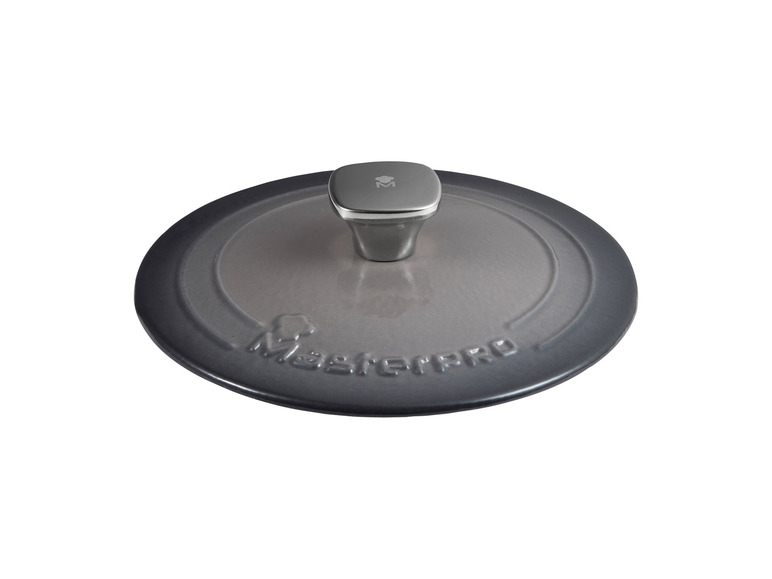 Masterpro Kasserolle, Gusseisen, mit Deckel, Ø 27 cm Discount Store für neue Produkte