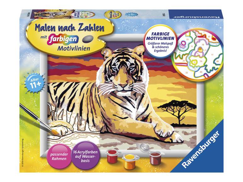Ravensburger Malen nach Zahlen »Majestätischer Tiger« Riesige Rabatte