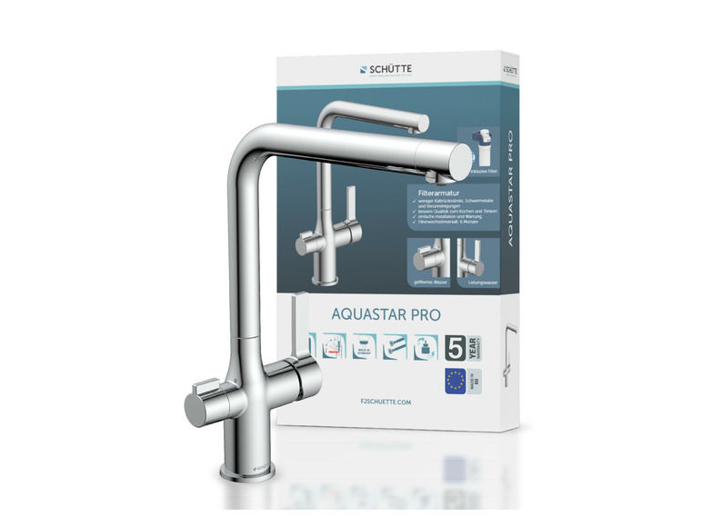 Schütte Küchenarmatur mit Filtersystem »Aquastar Pro«, mit 360° schwenkbarem Auslauf 50% Rabatt mit kostenlosem Versand