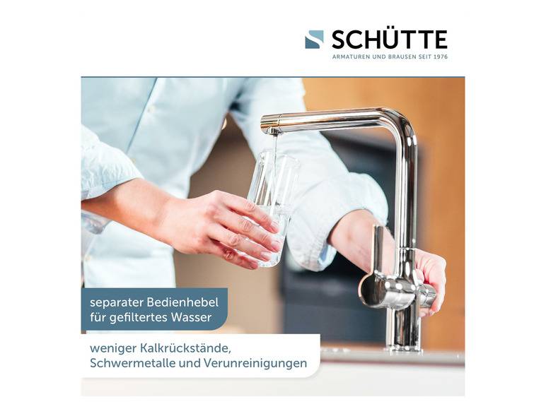 Schütte Küchenarmatur mit Filtersystem »Aquastar Pro«, mit 360° schwenkbarem Auslauf 50% Rabatt mit kostenlosem Versand