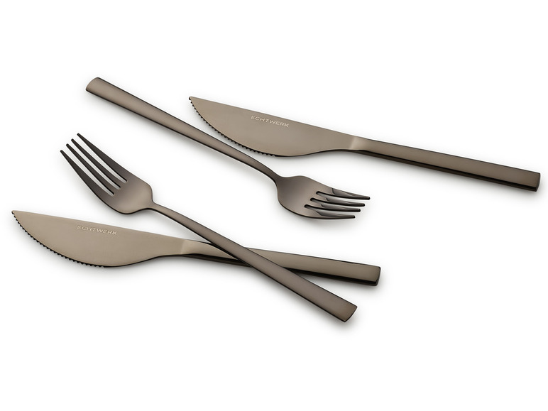 ERNESTO® Pizzastein eckig + ECHTWERK Pizzabesteck Set "Bari" im Angebot