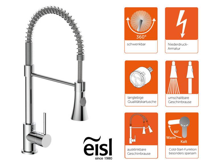 Eisl Küchenarmatur »LEON«, mit Cold Start Funktion, Niederdruckarmatur Fabrikpreis