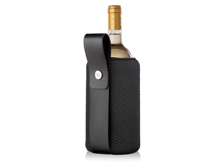 vacu vin Wein Set klassisch 4teilig + Weinkühler »Artico«, flexibel, schwarz Versandkostenfrei