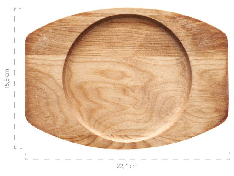 MÄSER Mini Gusseisenpfanne, Ø 16 cm, mit Servierbrett Lagerräumung