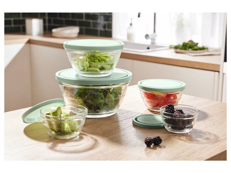 ERNESTO® Glasschüssel-Set, 5 Stück Sonderangebot der Fabrik