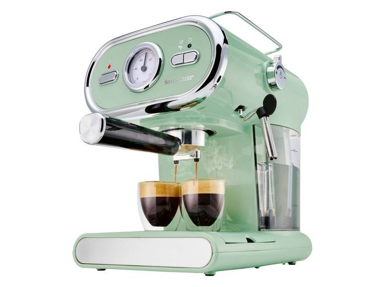 SILVERCREST® KITCHEN TOOLS Espressomaschine »SEM 1100 E1«, mint, 1100 W Kostenloser Versand