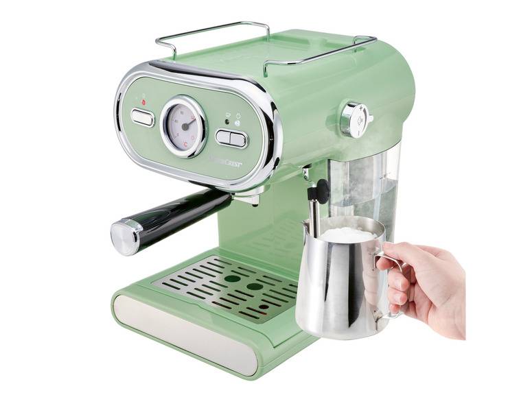 SILVERCREST® KITCHEN TOOLS Espressomaschine »SEM 1100 E1«, mint, 1100 W Kostenloser Versand