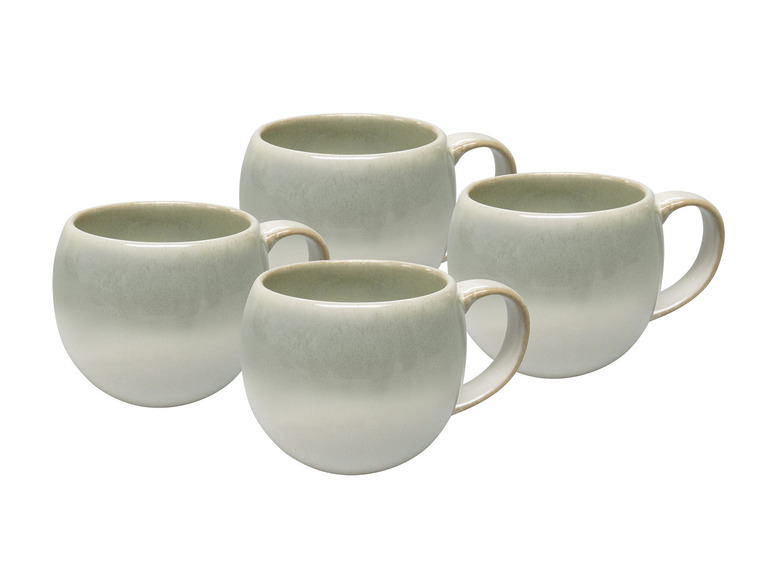 vanWell Kaffeebecher 4erSet bauchig ca. 50cl Steingut Neueste Mode