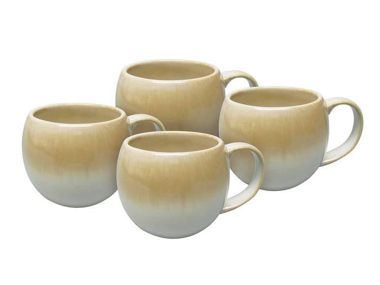 vanWell Kaffeebecher 4erSet bauchig ca. 50cl Steingut Neueste Mode