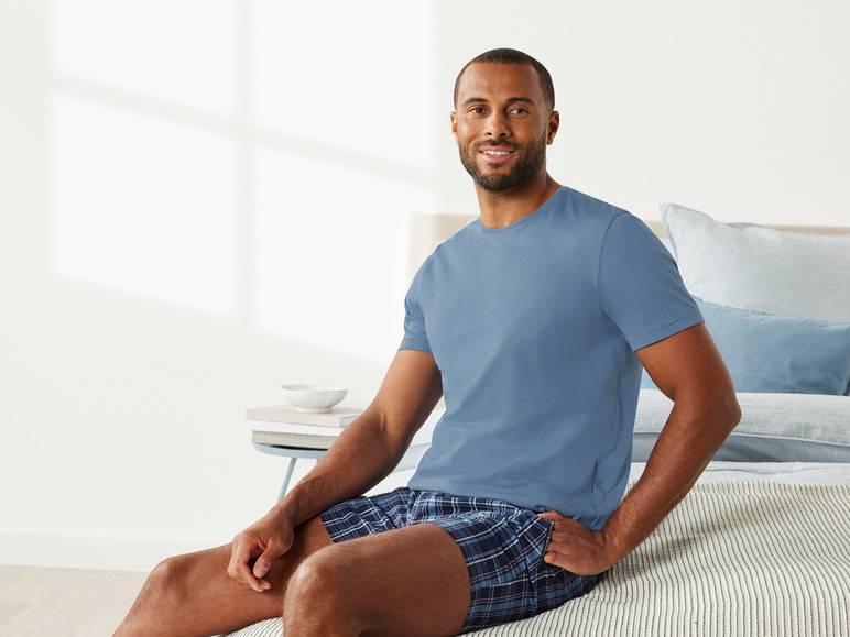 LIVERGY® Herren Pyjama mit Shorts Kauf eins, bekomm eins gratis