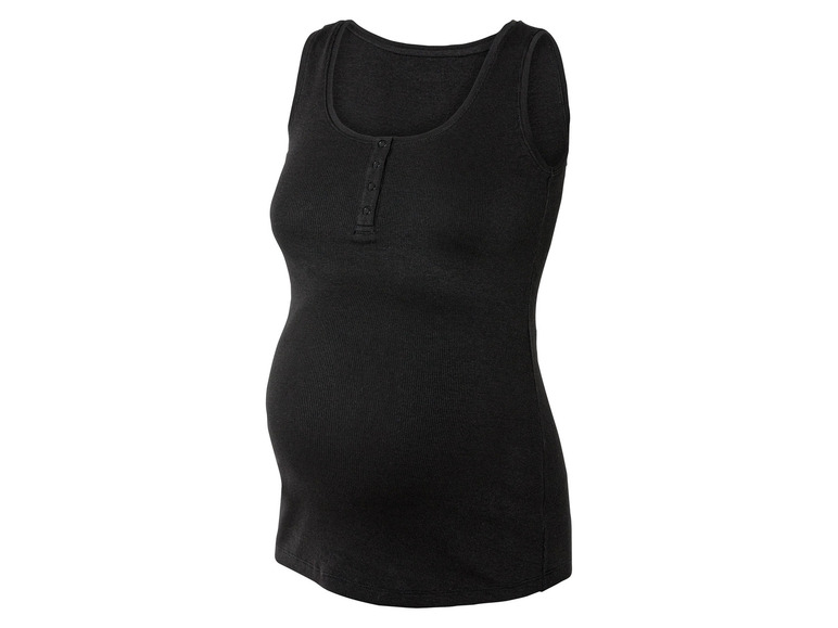 esmara® Damen Umstands-Ripptops, 2 Stück, mit Baumwolle Tiefpreis