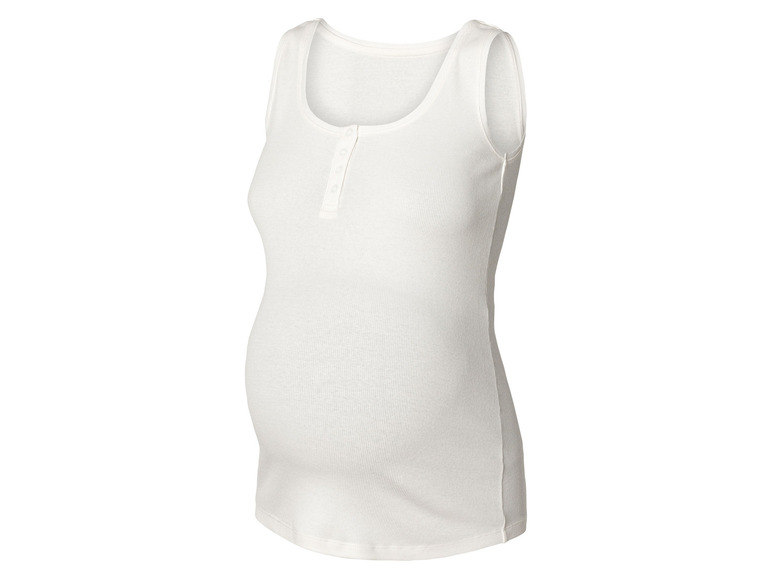 esmara® Damen Umstands-Ripptops, 2 Stück, mit Baumwolle Tiefpreis