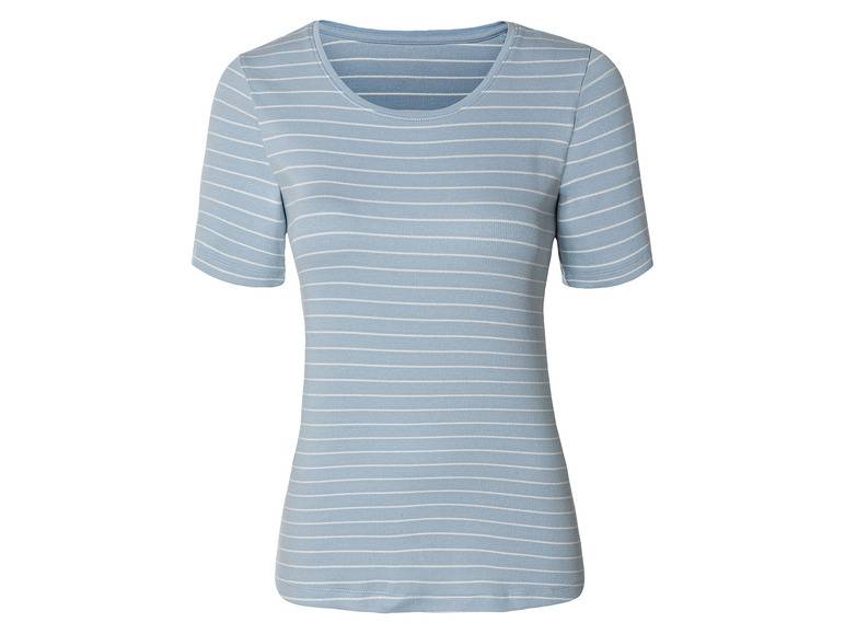 esmara® Damen Umstands-T-Shirts, 2 Stück, in modischer Ripp-Qualität Super Sparpreis