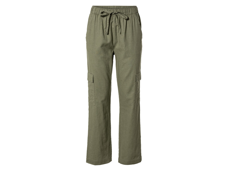 esmara® Damen Leinenhose, hohe Leibhöhe Letzte 2 Tage