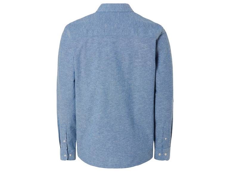 LIVERGY® Herren Leinenhemd mit Kentkragen Sonderangebot der Fabrik