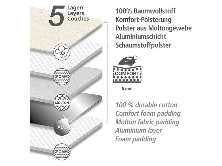 Wenko Bügeldecke »Air Comfort«, dampfbügelgeeignet Top Angebot