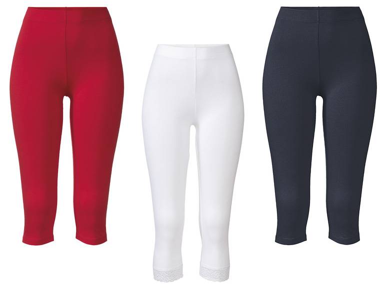 esmara® Damen Capri-Leggings, normale Leibhöhe, elastischer Bund Letzte 2 Tage