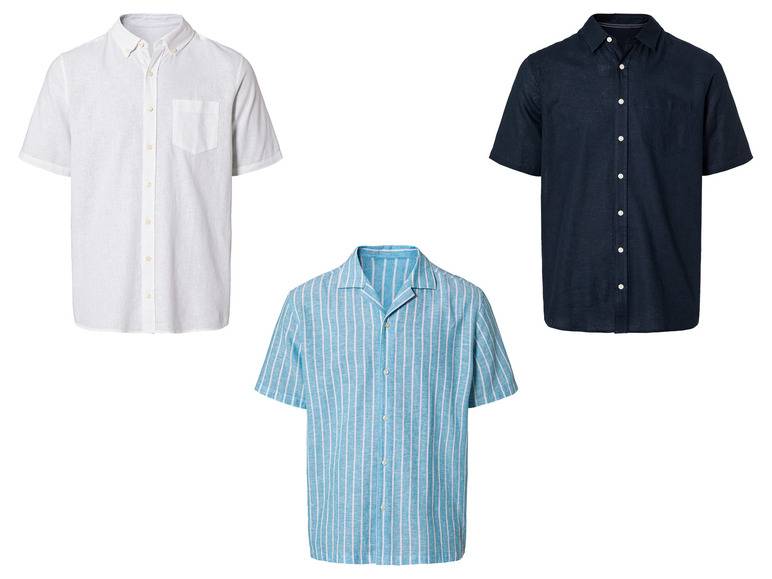 LIVERGY® Herren Leinenhemd, Regular Fit Fabrikladen