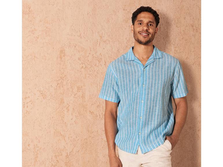 LIVERGY® Herren Leinenhemd, Regular Fit Fabrikladen