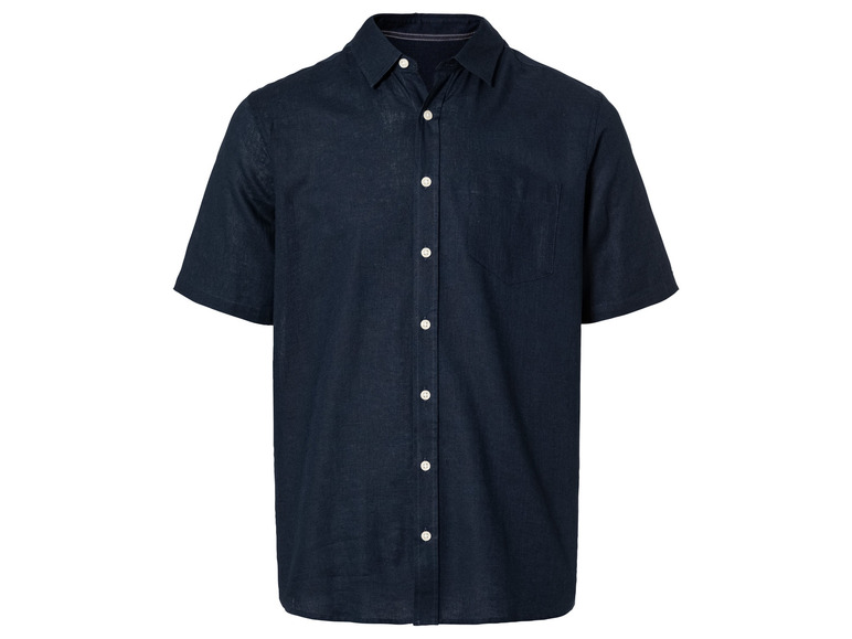 LIVERGY® Herren Leinenhemd, Regular Fit Fabrikladen