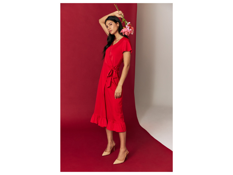 esmara® Damen Wickelkleid mit verspielten Volants Online