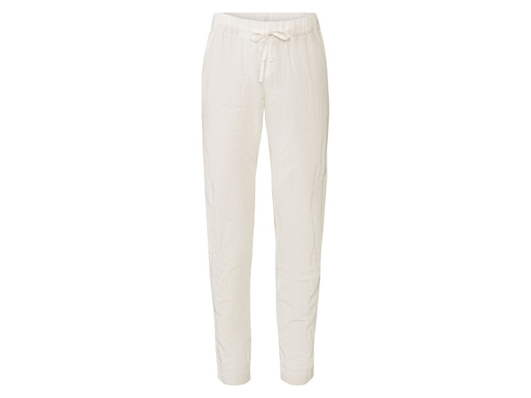 esmara® Damen Leinenhose mit Gummizugbund und Bindeband Verkauf