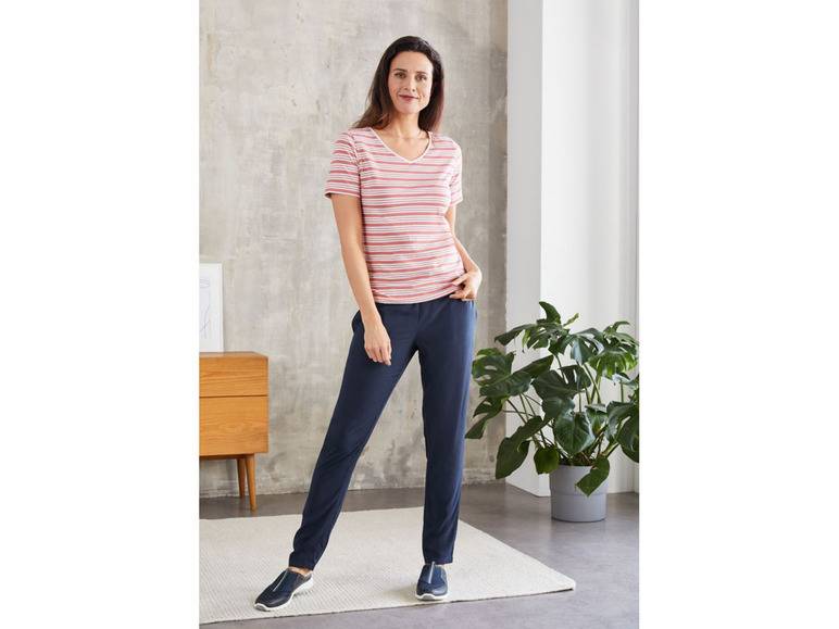 esmara® Damen T-Shirt, 2 Stück, mit hohem Baumwollanteil Limitierter Zeitrabatt