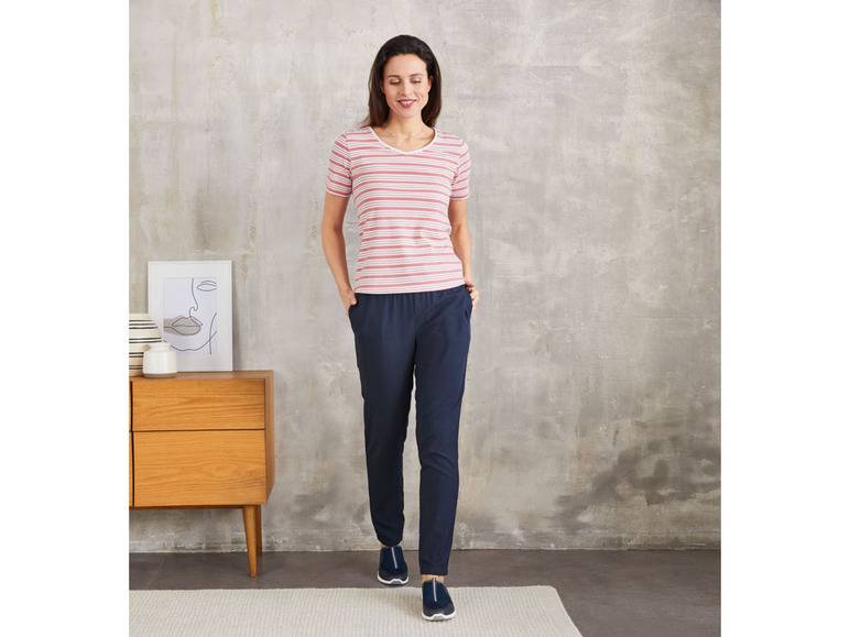esmara® Damen T-Shirt, 2 Stück, mit hohem Baumwollanteil Limitierter Zeitrabatt
