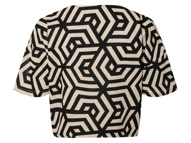 esmara® Damen Leinenbluse, leger geschnitten Sonderangebot