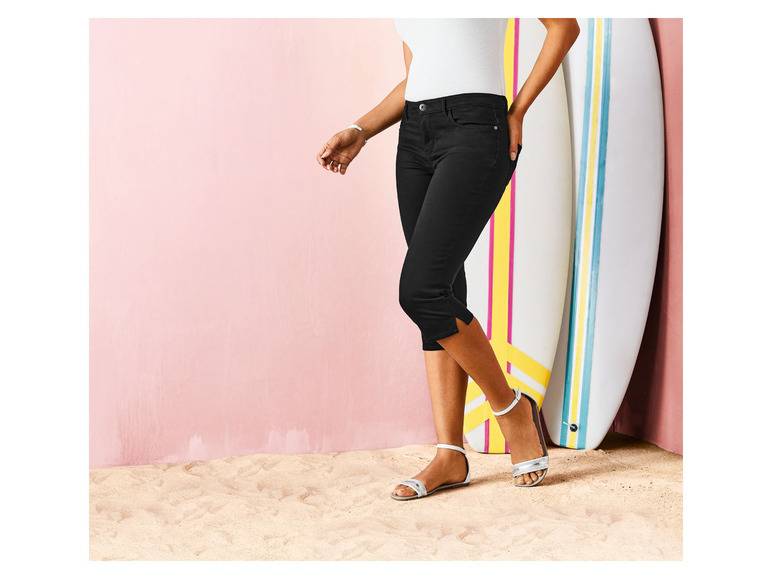 esmara® Damen Caprihose, extra schmal geschnitten, mit normaler Leibhöhe Preisnachlass