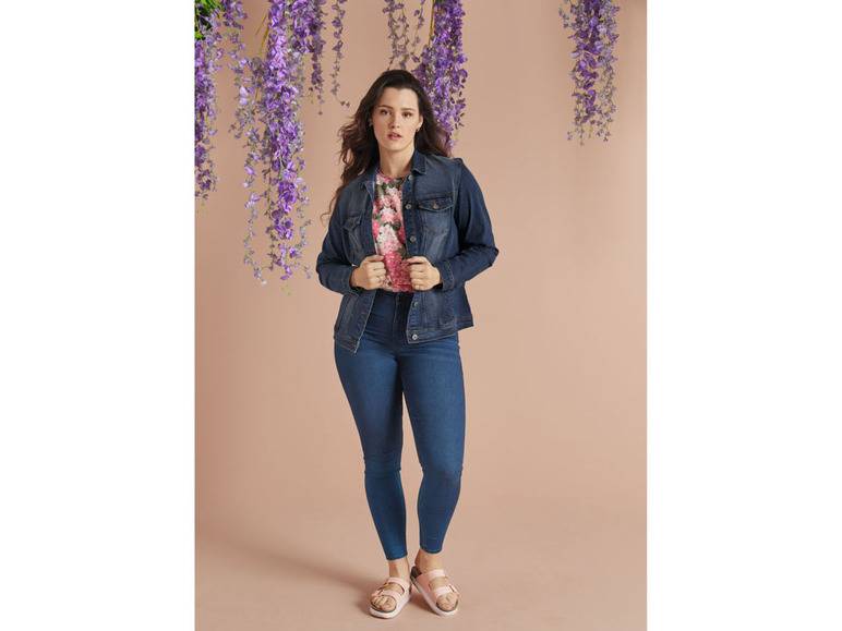 esmara® Damen Jeansjacke, leicht tailliert geschnitten Osterangebot