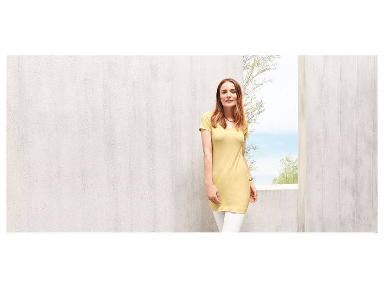 esmara® Damen Longshirt, figurbetont aus Stretchjersey Vatertagsangebot