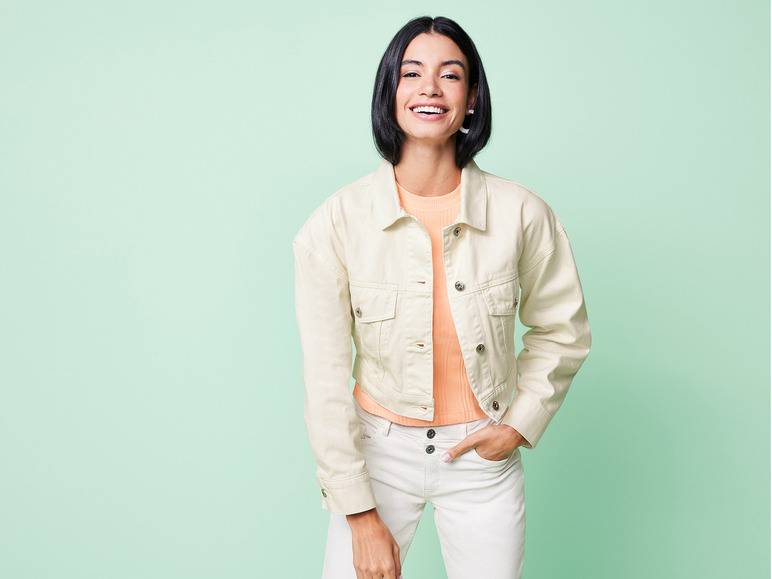esmara® Damen Jeansjacke in Cropped-Länge Jubiläumsangebot
