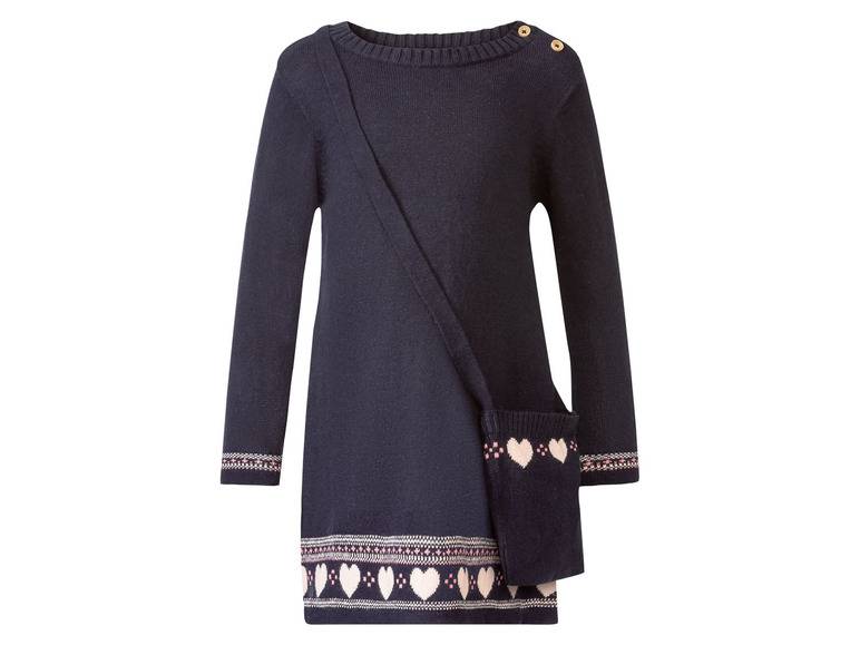 lupilu® Kleinkinder Strickkleid, mit Umhängetäschchen Heißer Verkauf