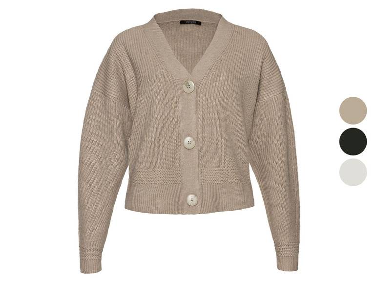 esmara® Damen Cardigan, mit klassischem Patentmuster Blitzangebot