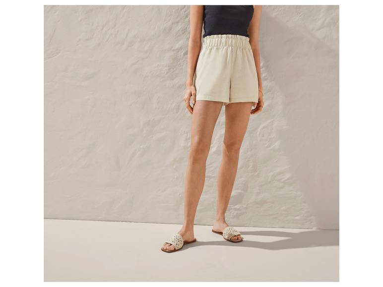 esmara® Leinen-Shorts mit hoher Leibhöhe Räumungsverkauf